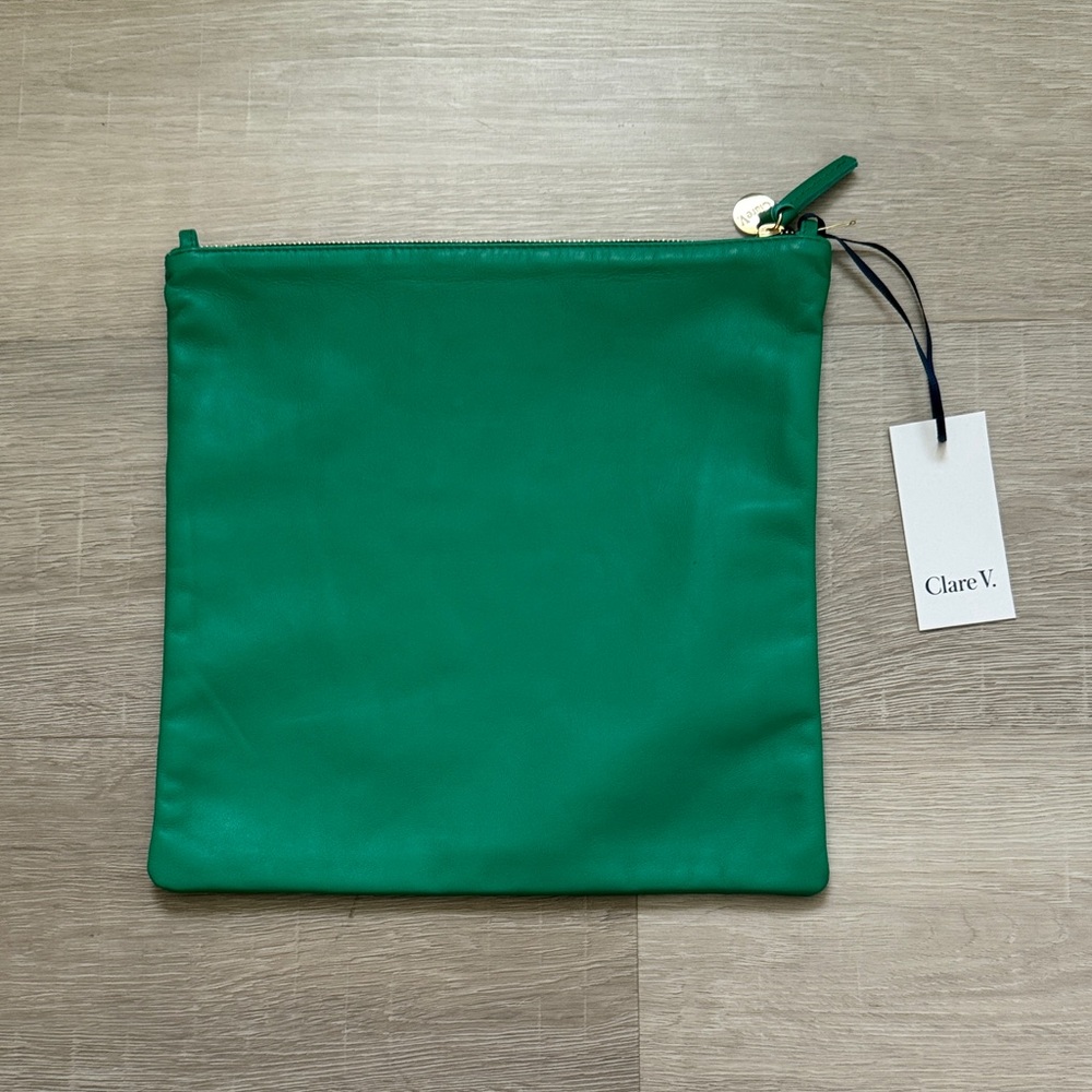Clare V. Fold over clutch with tabs